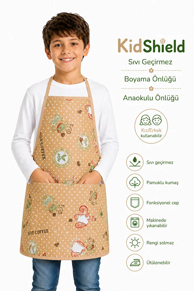 Sıvı Geçirmez Boyama Önlüğü Anaokulu Önlüğü Sıvı Geçirmez Resim Önlüğü